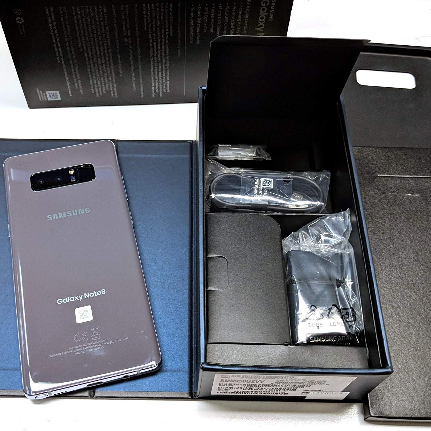 Samsung Galaxy Note 8 SM N950U 64GB Orchid Gray AT T BIG Nano Best