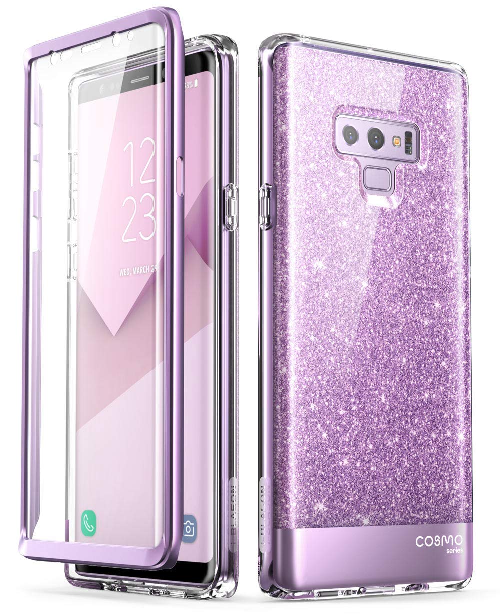 Samsung Galaxy Note 9 Case Built In Screen Protector I Blason Cosmo Full Body Glitter 4918