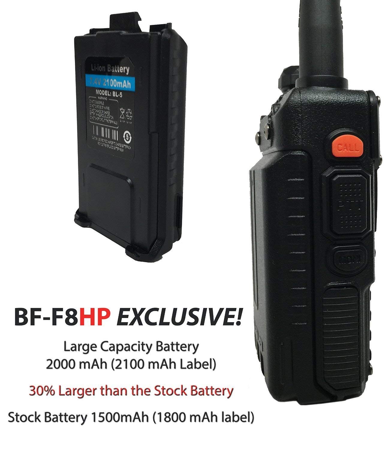 Baofeng Bf F8hp Uv 5r 3rd Gen 8 Watt Dual Band Two Way Radio 136