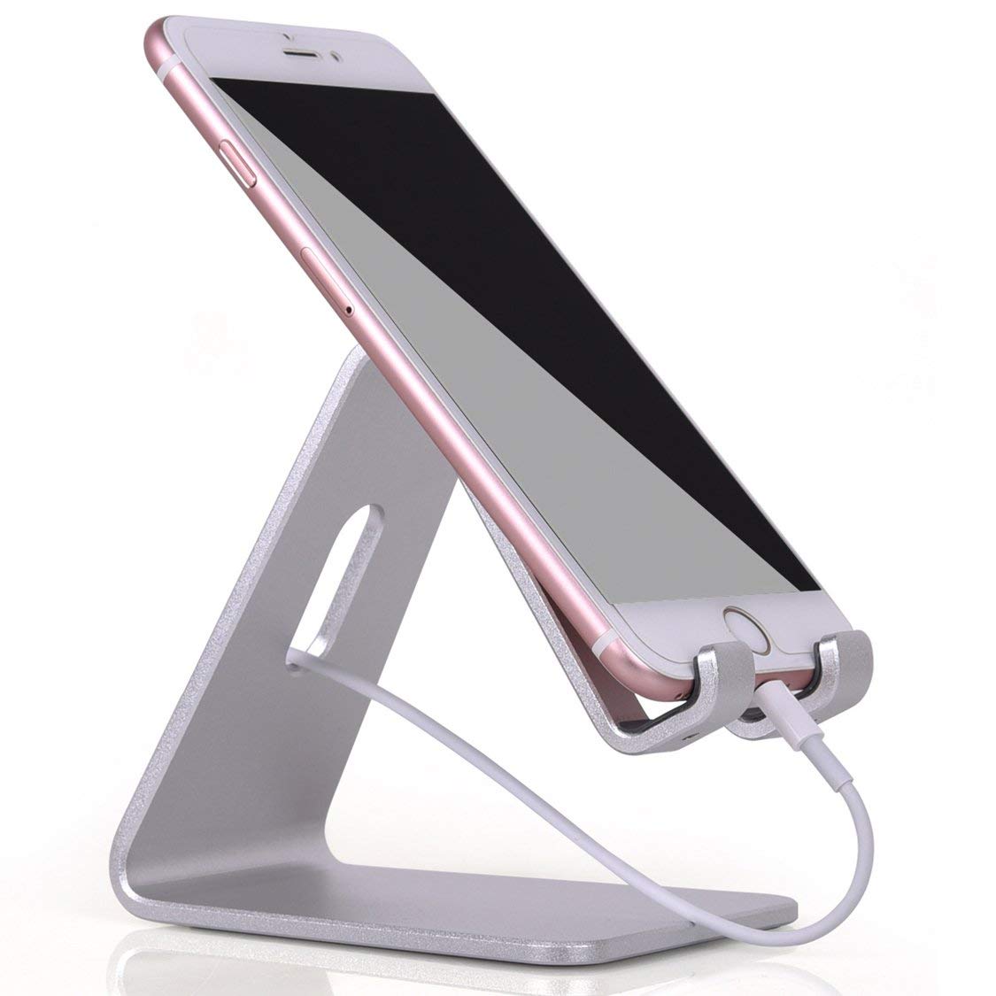 Desktop Cell Phone Stand, Portable Aluminum Smartphone Holder Cellphone ...