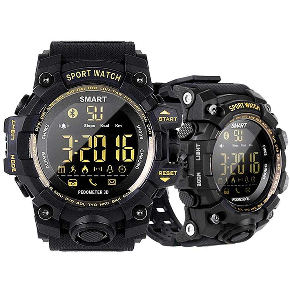 EX16S Rugged Outdoor Sports Smart Watch with Bluetooth Activity Tracker