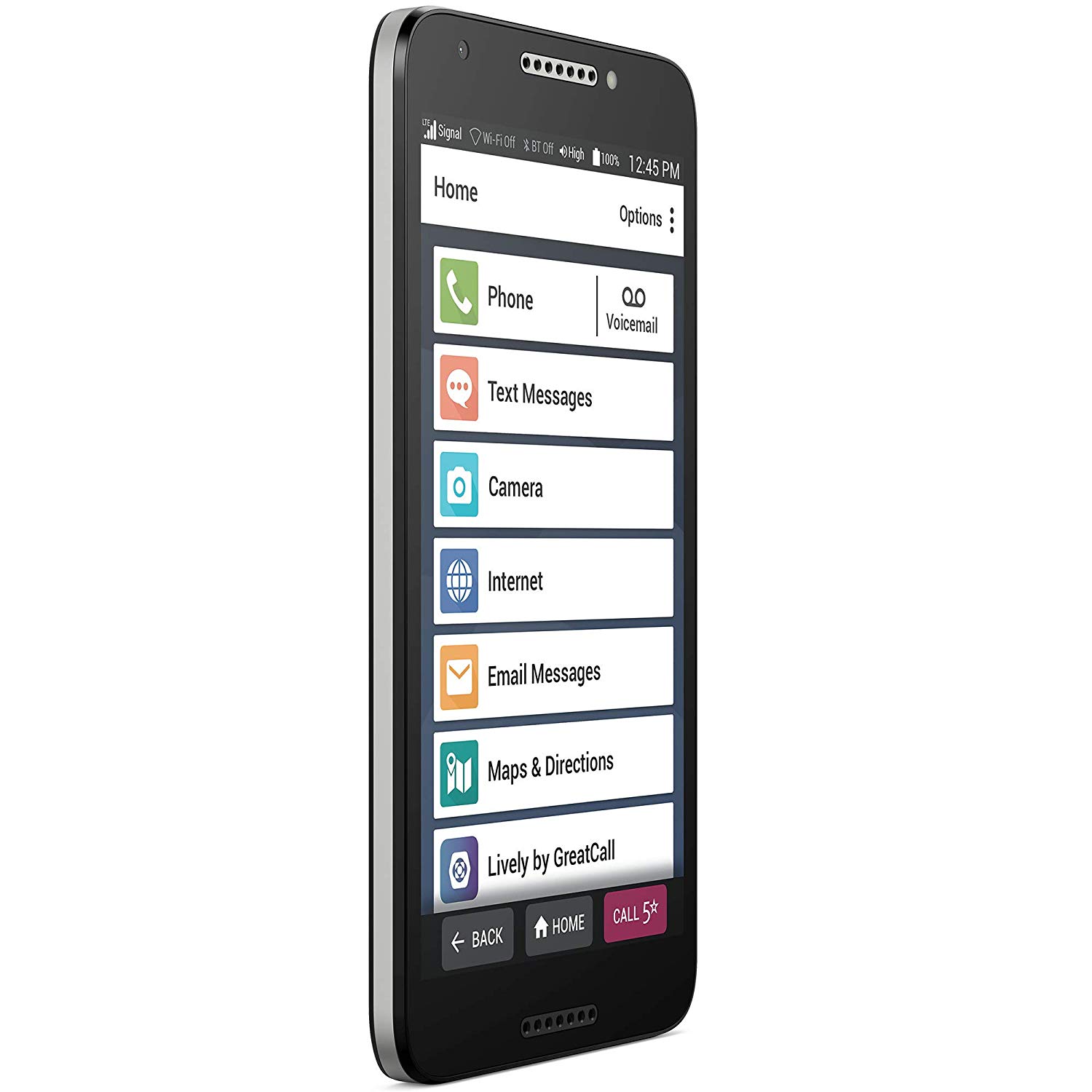 Jitterbug Smart2 No Contract Easy To Use 55” Smartphone For Seniors By Greatcall Big Nano