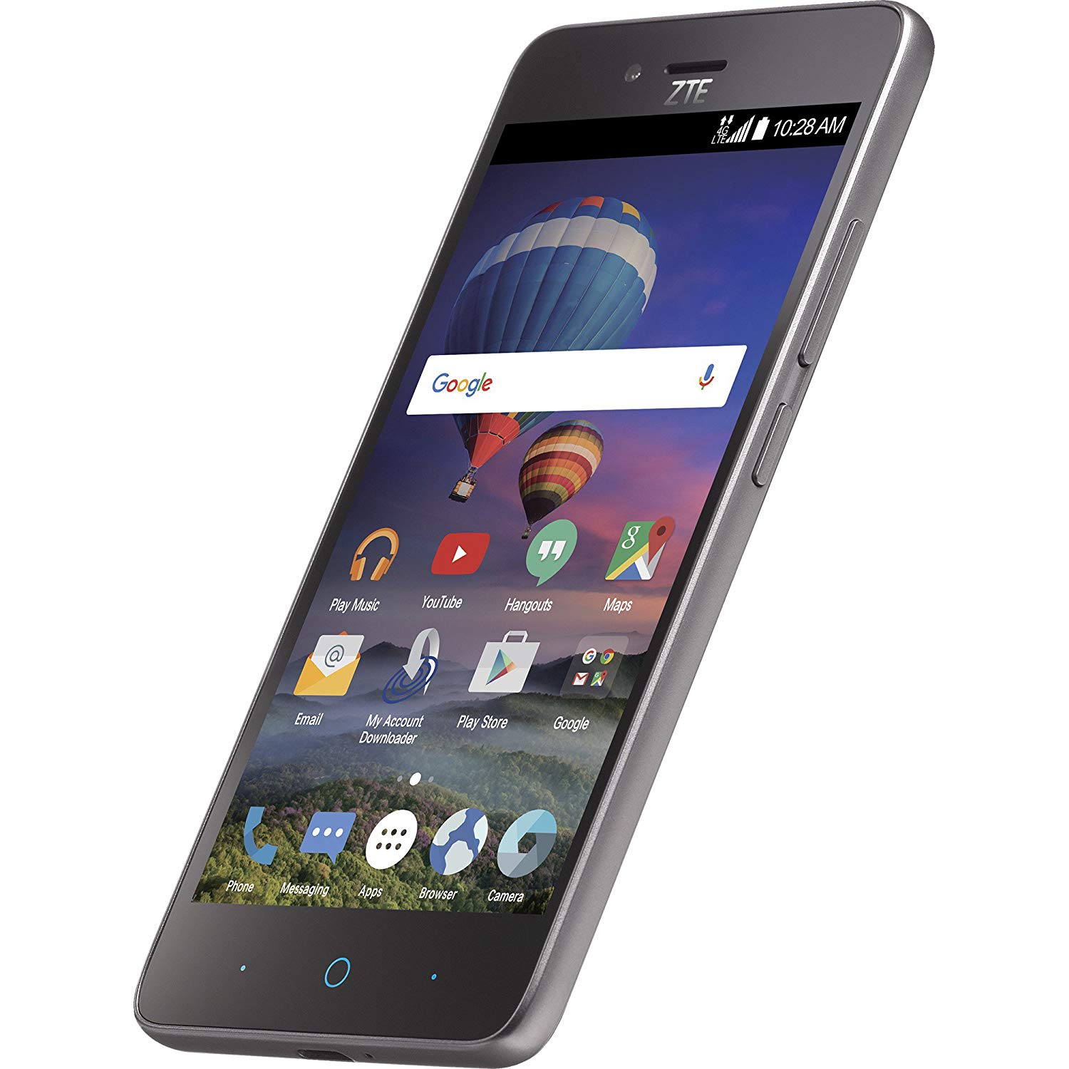 TracFone ZTE ZFIVE L 4G LTE Prepaid Smartphone (Black, Includes 1 Year