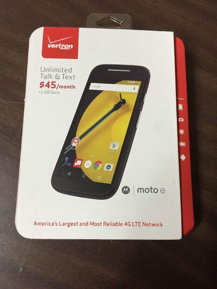 Verizon Wireless Prepaid Motorola Moto E G With Gb Memory No Contract Cell Phone Big Nano