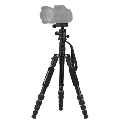 ZOMEI Q666 59inch Compact Travel Portable Aluminum Alloy Camera Tripod ...