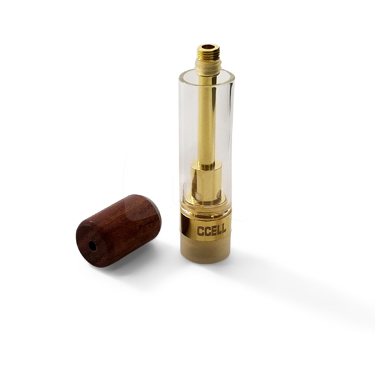 CCell Threaded Cartridge & Mouthpiece Gold 1ML Wood Barrel - BIG nano ...