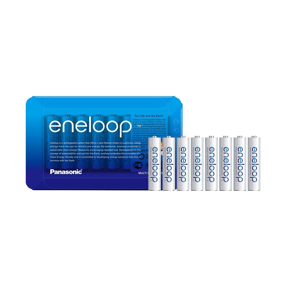 Panasonic Eneloop Ready To Use Aaa Rechargeable Batteries Ni Mh Mah Pack In Cases Big